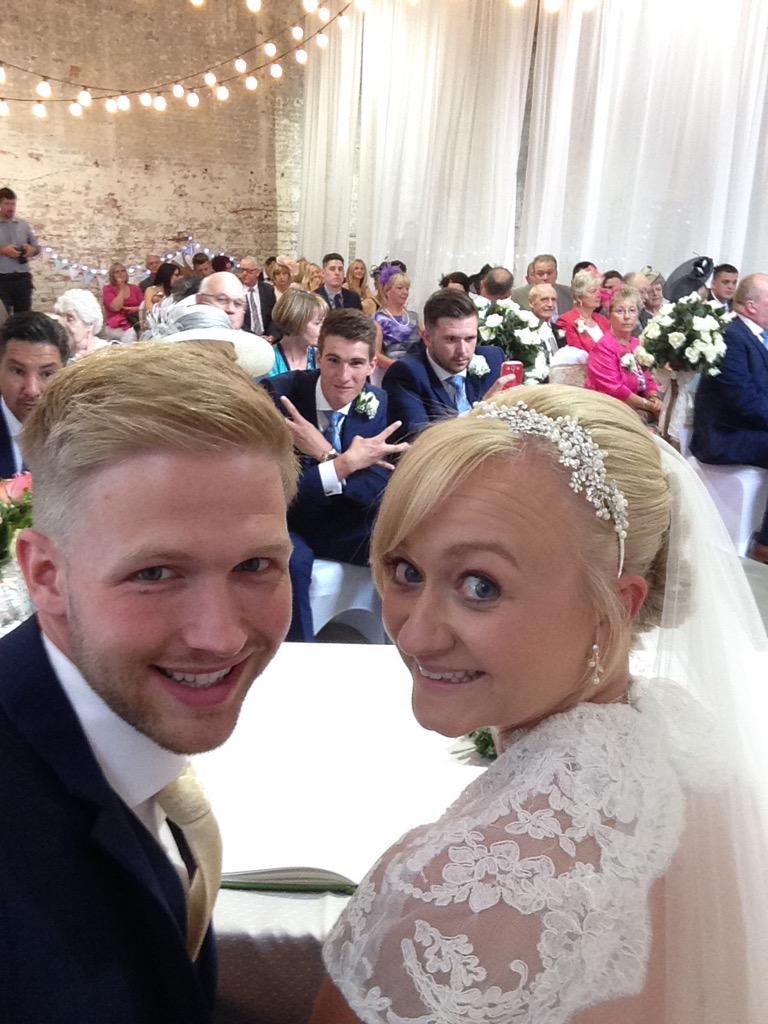chris_midge's tweet photo. So happy for @jake_p_lfc &amp;@MissZoeD what a perfect day you both looked amazing #happycouple #newweds #loveuguys 😘❤️ http://t.co/X9ziXO1Oqr