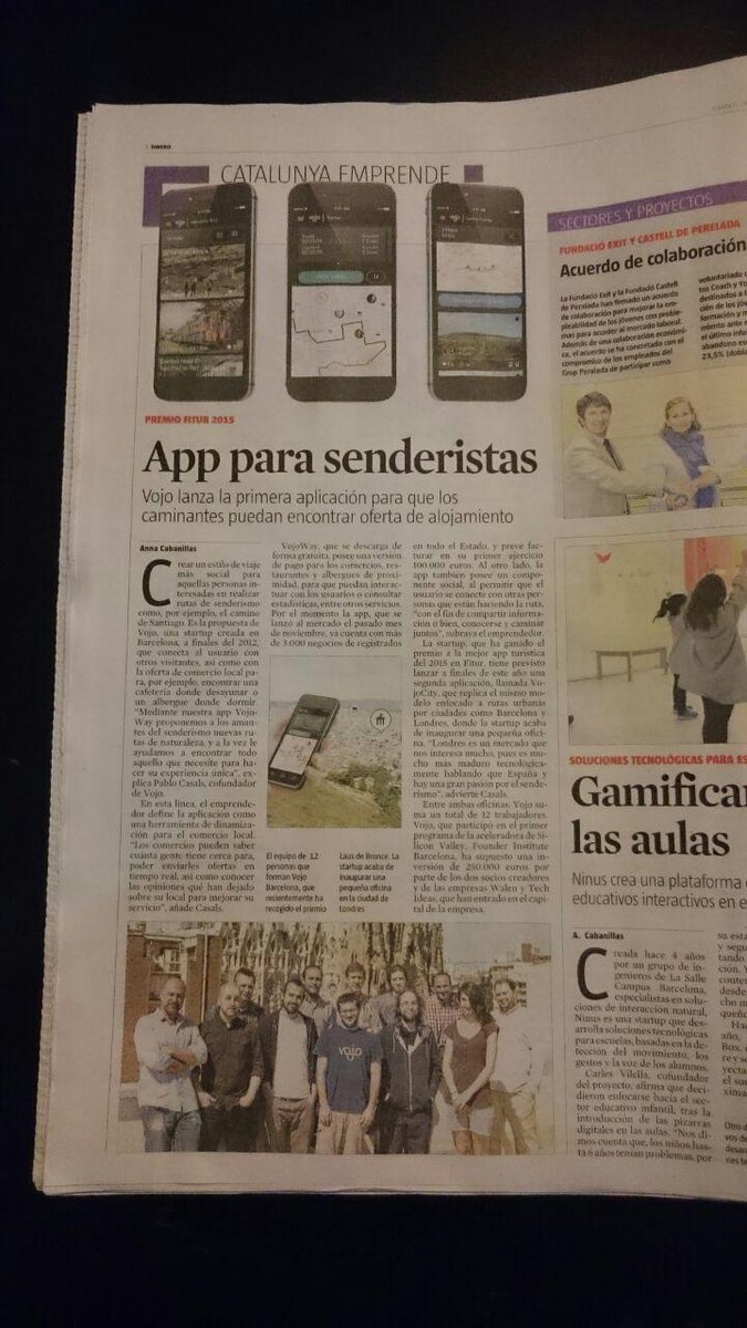 ursrothmayr's tweet photo. Muy orgulloso de los progresos de @pcasalsd, graduado del @foundingEs, con su #app @vojo #vojoway #senderismo http://t.co/Mn5k7w7fAd