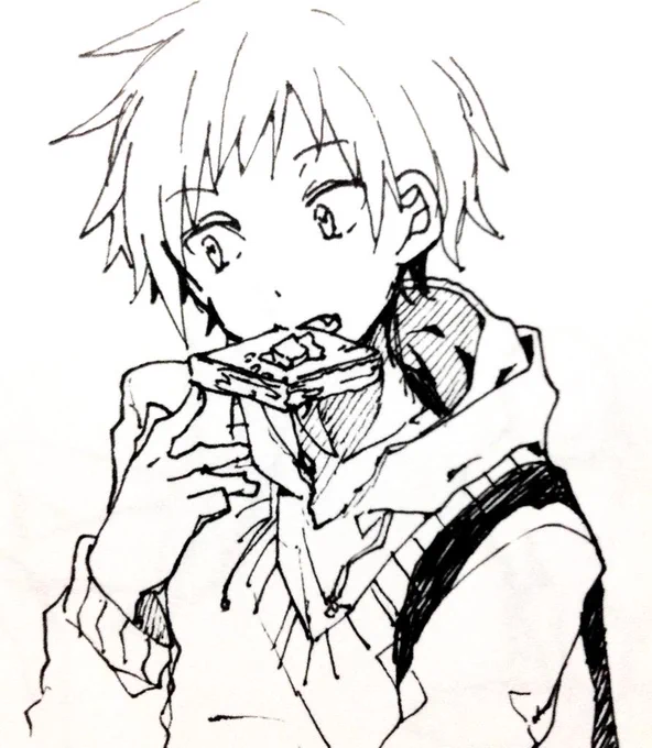 落書き(一発)コノハのように見えるのは塗忘れたクロハ 