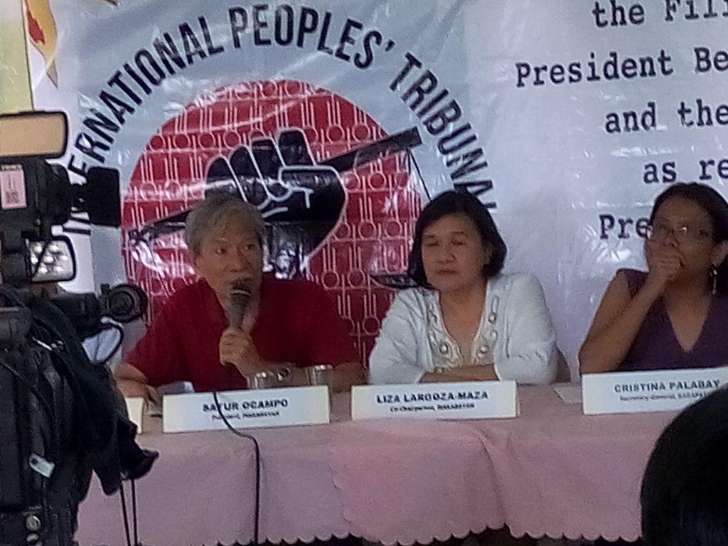 ipt_ph's tweet image. Former congressman Satur Ocampo speaks on Fotmer Gabtiela rep's being barred fm travelling to US