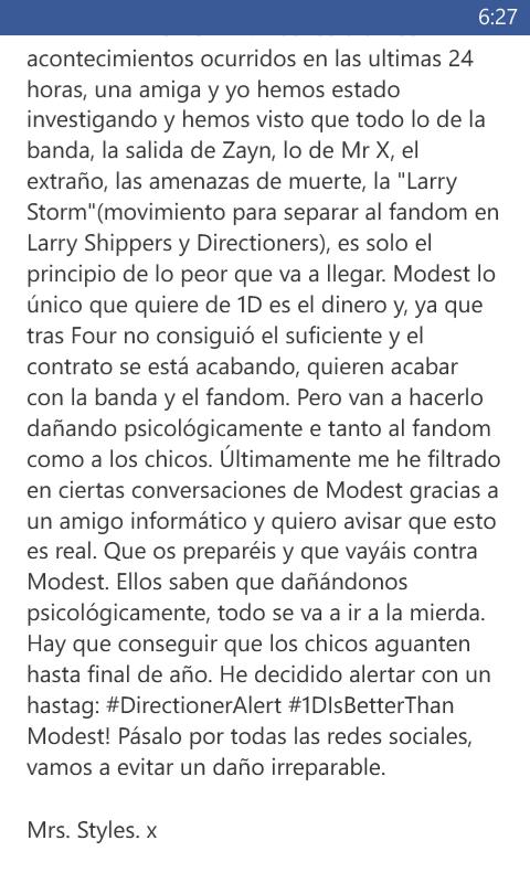 Cami_19_1D's tweet photo. #1Disbetterthanmodest #directioneralert
Siempre hasta el final solo nosotras y ellos. http://t.co/lEh0dXnwhy