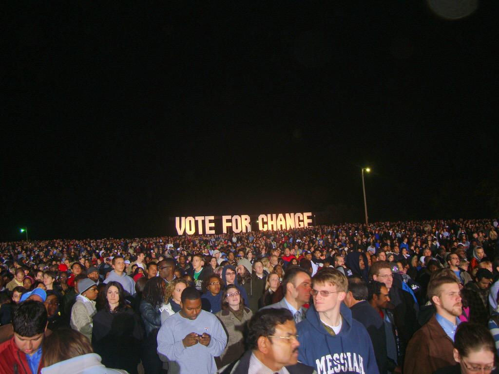 Ethiopian-Americans have supported  President Obama from the start. See picture at his election Eve rally Nov 3 '08.
