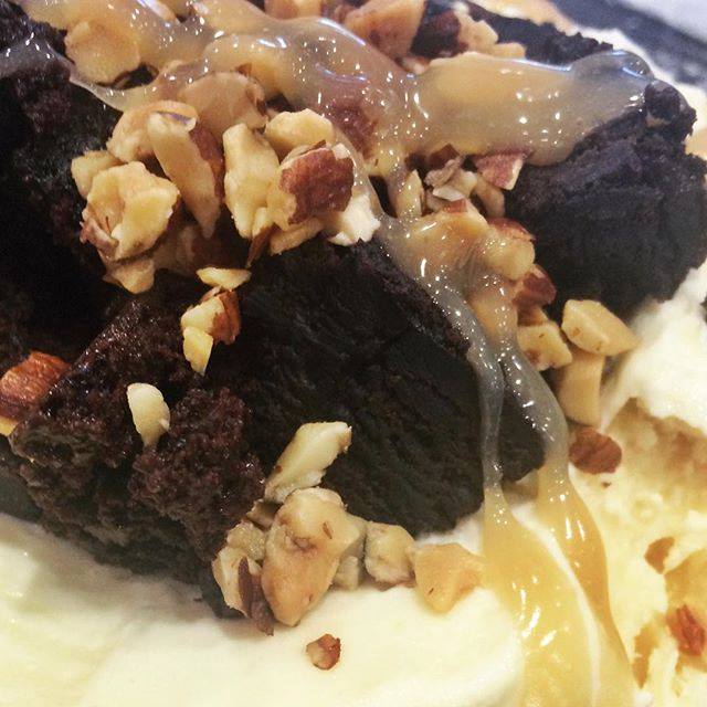 ColdStoneHolt's tweet image. Salted Butterscotch Brownie Creation; French Vanilla, Brownie, Almonds &amp;amp; Salted Butterscotch! #NationalIceCreamDay