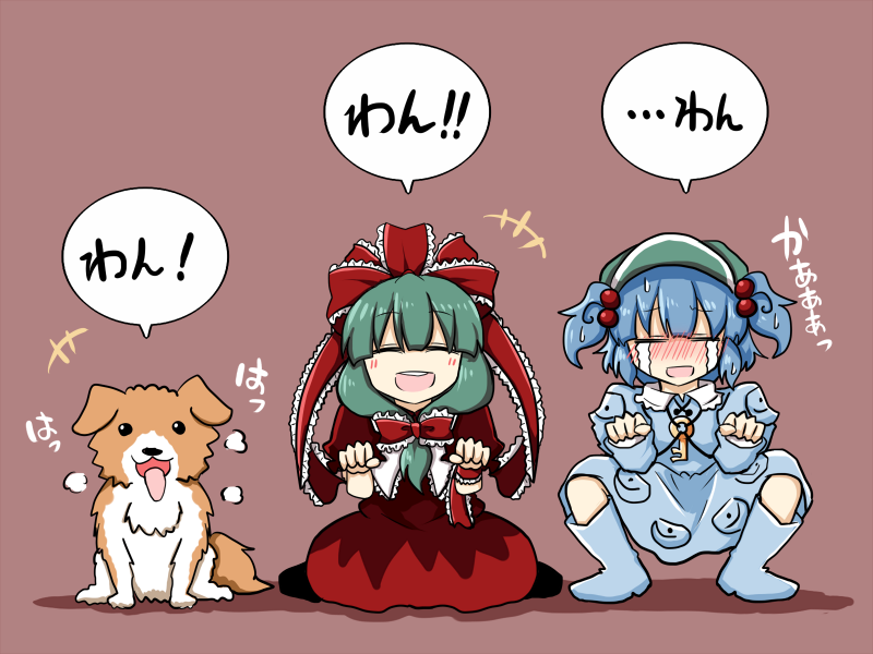にと雛わんわん 