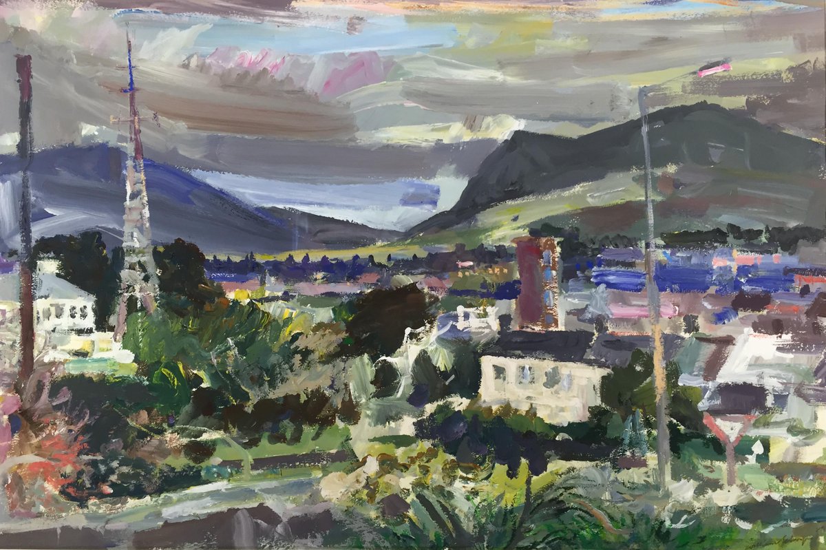 TrentArtGallery's tweet photo. Great welsh art William Selwyn View From Bron Eryri http://t.co/za6WC253UY #wales #welshart #art #Snowdon #anglesley http://t.co/nFWKz9xxHr