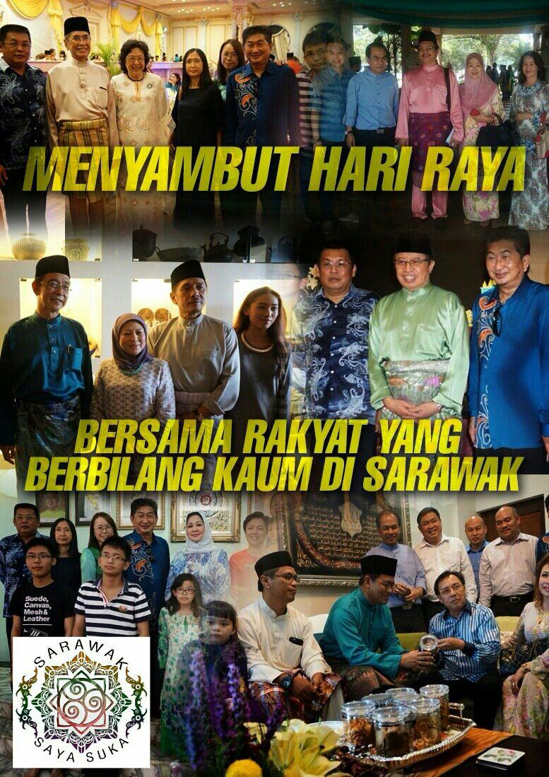 swk1ss's tweet photo. Sarawak Ybs &amp; MPs celebrate Hari Raya @barisanasional @spk5447 @Ban7799 @SyelizaBasri @MisiahTaib @ShahrenYusri http://t.co/ft3flb1xzR