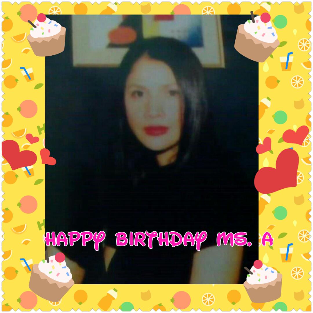 Happy Birthday poh Ms. my forever idol... more blessings and birthday to come...  