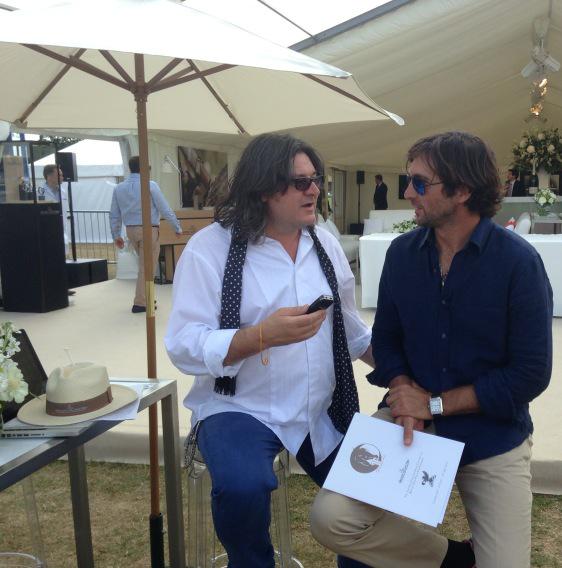 GarethADaviesDT's tweet photo. Interviewing @edunovilloa in the @jaegerlecoultre marquee at the Gold Cup final @cowdraypolo http://t.co/X7qBbgFe0M