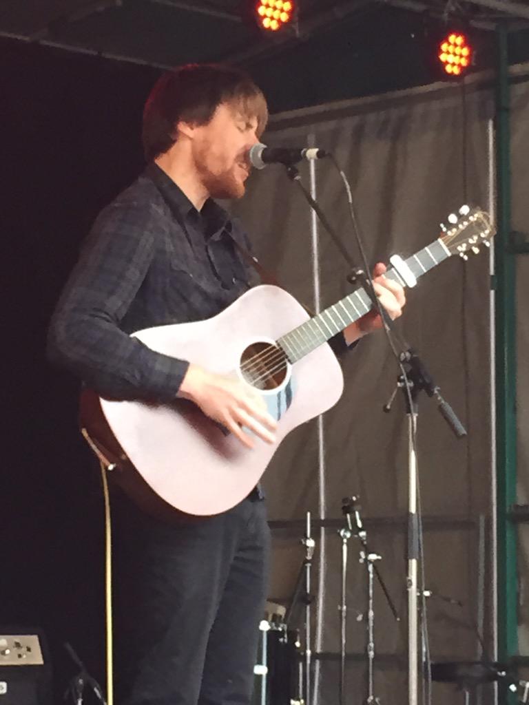 Our own amazing Dan Mason standing in and doing a superb job #CarlisleMusicCity