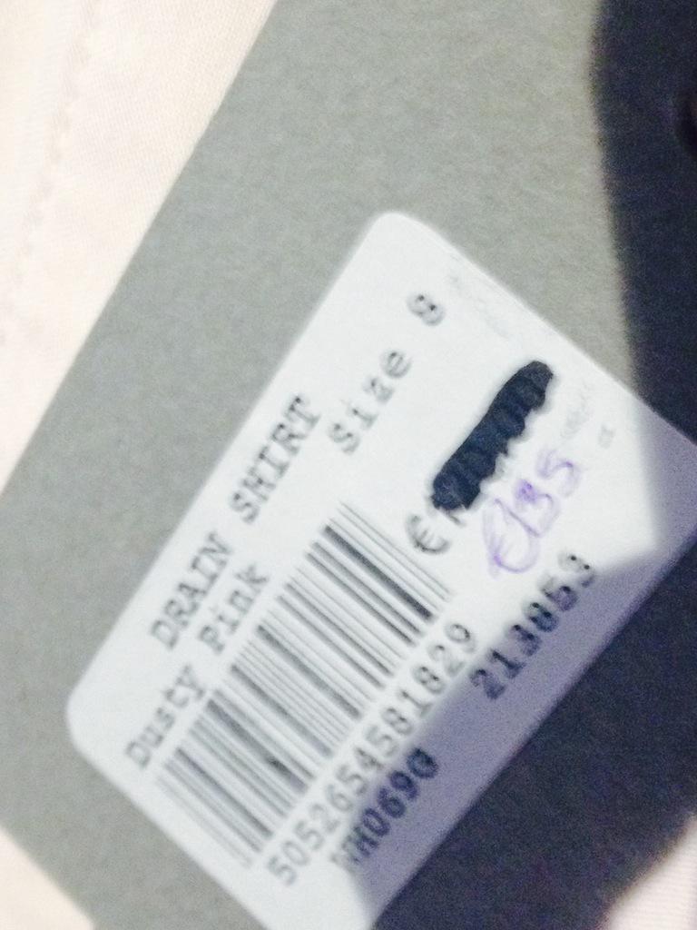 carmelmc's tweet photo. @AllSaints, like what's the story?The only sale I know where the original price is lower than the sale price. http://t.co/81cNlpW7PR