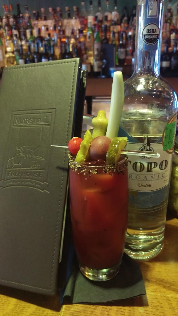 MixologyGroup's tweet image. Head on down to @MarshallPub for an excellent #bloodymary. #heirloom #pickles @TOPOdistillery #allaboutthegarnish