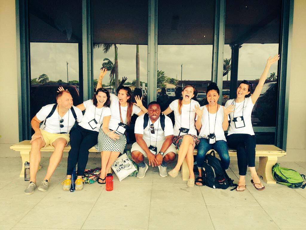 CaitKawaguchi's tweet image. Silly faces last week at airport pickup for #ProjectBelize - ready for pickup round 2 today!! #Peacework