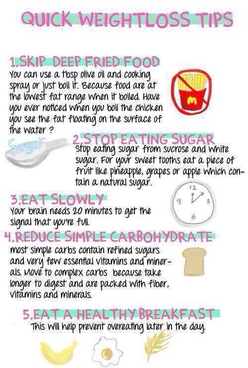 GetSlimGuide's tweet image. Here are some quick #weightloss #tips for everyday!
#Nutrition #Diet #FitFam