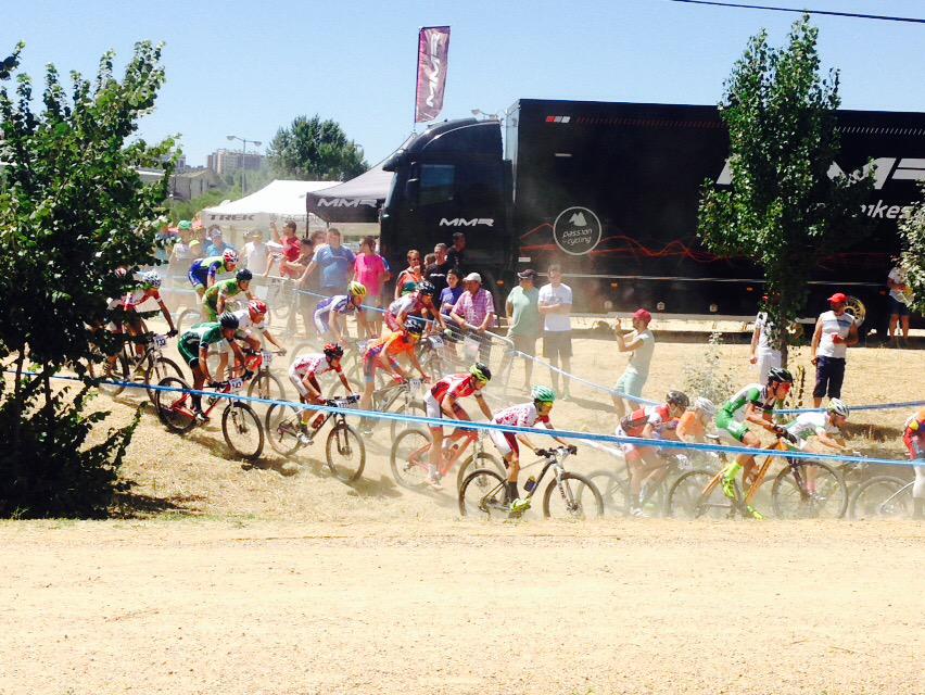 Magnífico final para el #CampeonatoEspañaBTT Gracias a la #FederaciónEspañolaCiclismo por elegir #Valladolid