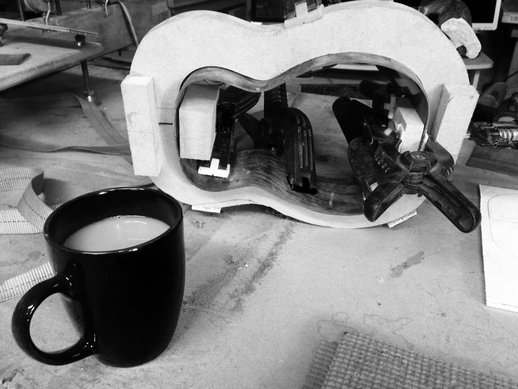 rose_appleby's tweet image. Teeny @mbaileyguitars sopranino #ukelele being born (brew for size!) - WANT ONE! 😁 #handmade #scotland #ayrshire