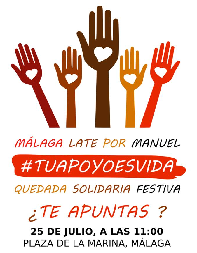 <a href="/NURIA_FERGO/">Nuria Fergó</a> Un paisano, <a href="/ManuCorrero/">Manuel Correro</a> busca vivir. Apoya marcha 25 julio en Málaga. RT pq #tuapoyoesvida