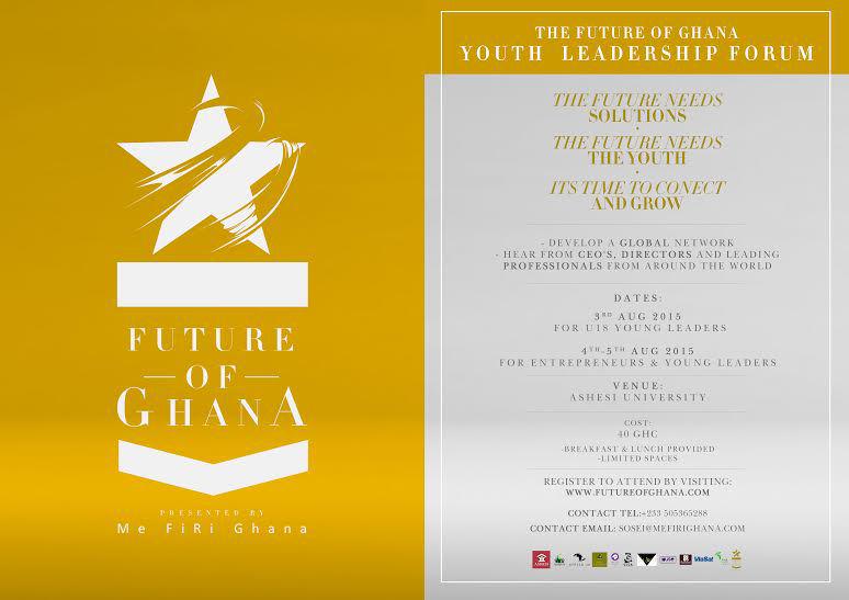 Recommended Event (August): Future of Ghana Youth Leadership Forum 2015 <a href="/FutureofGH/">Future of Ghana</a>… myghanaroots.com/2015/07/19/fut…