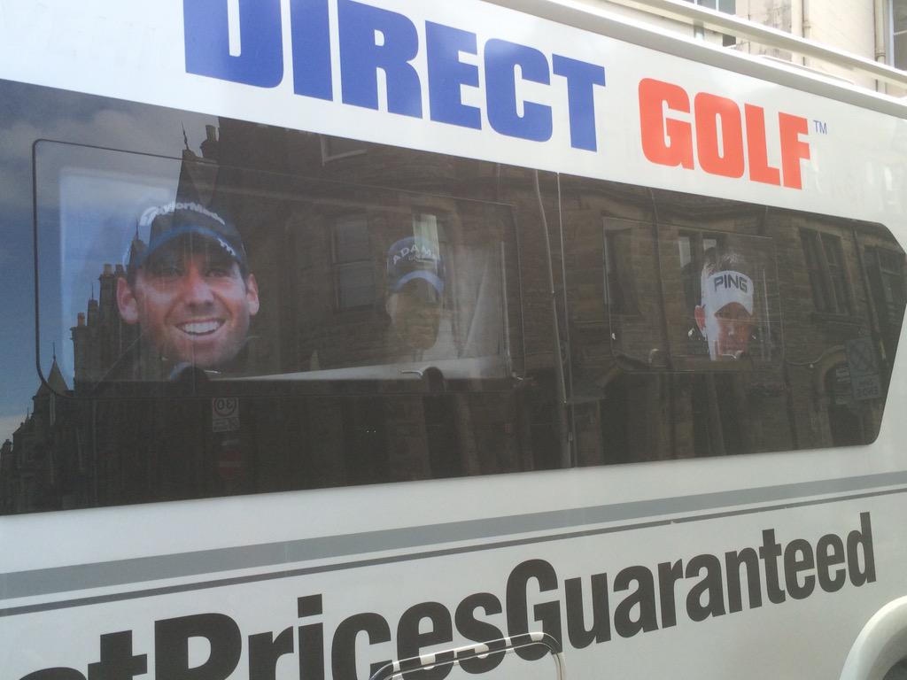 DirectGolfUK's tweet photo. Look who's on the #DGmorph bus!! @WestwoodLee @TheSergioGarcia http://t.co/j3nrgKng2T