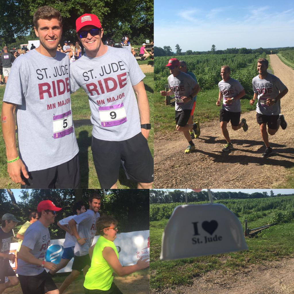 scottdixon9's tweet photo. Fun start to the day! Great event by #TeamTarget teammate @ryandungey in support of @StJude #MNMajor http://t.co/BruLqDP7G3