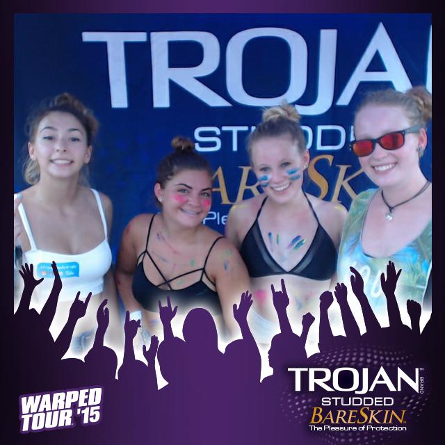 lexiholzer's tweet photo. #StudsRock at #WarpedTour2015 #TrojanCondoms http://t.co/XRr8lDM1xZ