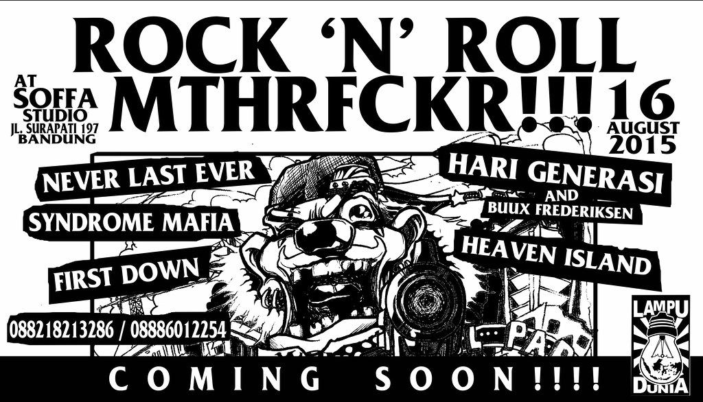 Lampu Dunia Present : Rock N Roll MTHRFCKR !!!! Need more band!!!@HARIGENERASI @Px_sickboy <a href="/juniorgenerasi/">Juniorgenerasi</a>