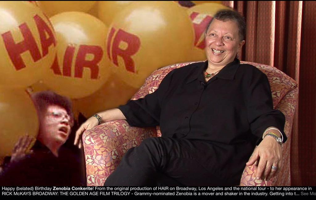 Rick McKay on Twitter: "Happy Birthday ZENOBIA CONKERITE, B'way vet of original HAIR and Rick