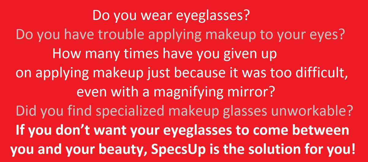 SpecsUp's tweet photo. #makeup #glasses #cosmetics #applyingmakeup #magnifyingmirror #beauty http://t.co/WFZQTkqMZ5