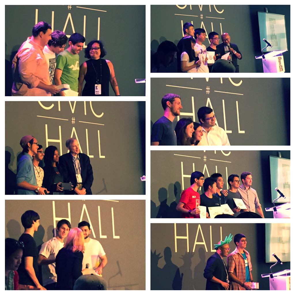 mbmlotek's tweet photo. Congrats to all today's winners #HudsonHack @CivicHall http://t.co/E6vSkUxon7