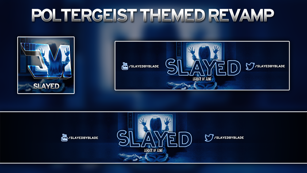 SlayedByBlade's tweet image. Poltergeist themed revamp for myself. Got bored and decided to take a crack at it!