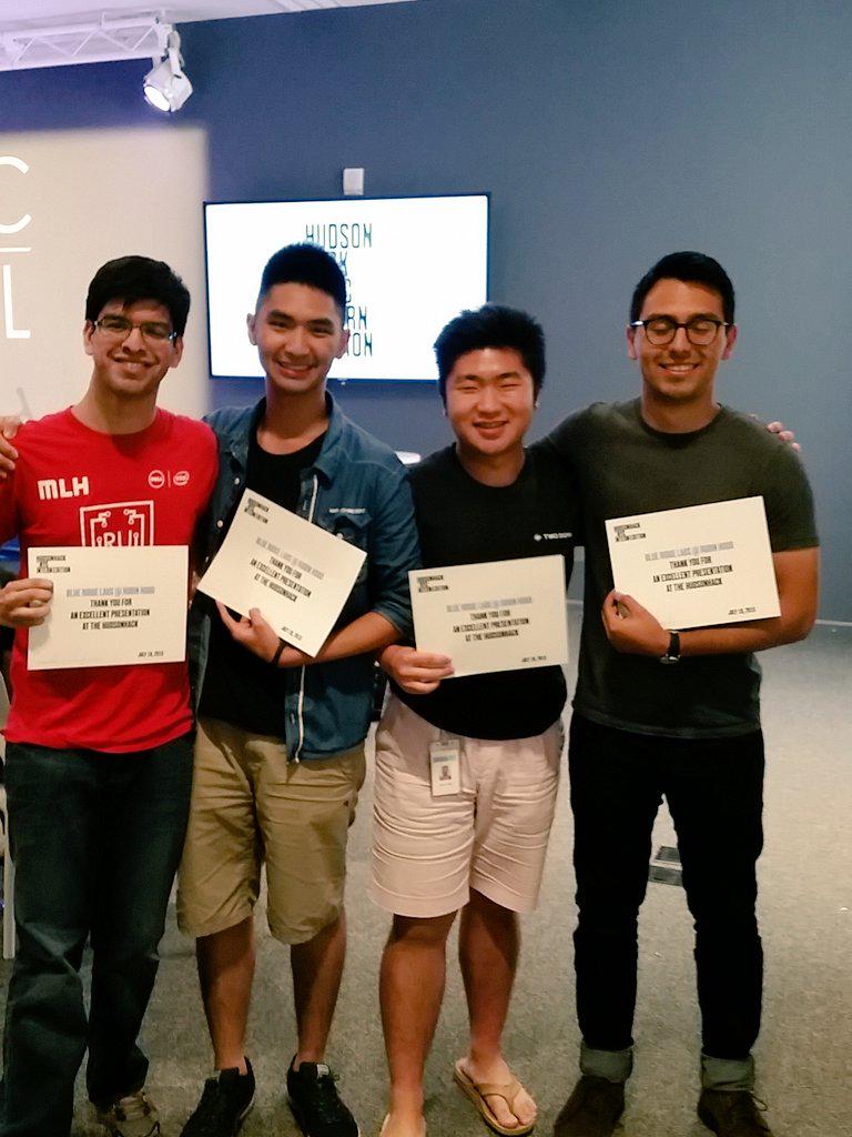 MKTG's tweet photo. Loved partnering w/ @WarbyParker & @nycgov on 1st #HudsonHack. So inspired by young minds using tech 2 do good #mktg http://t.co/16HpUVIdvy