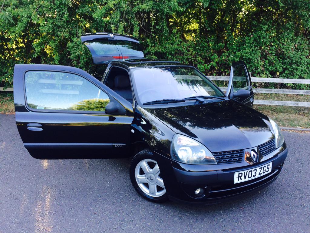 MSECartech's tweet image. 2003 (03) Renault Clio 1.2 Dynamique, 108,000 miles, just serviced and MOT'd. Black. New clutch. E/W, C/L. £1195ono.