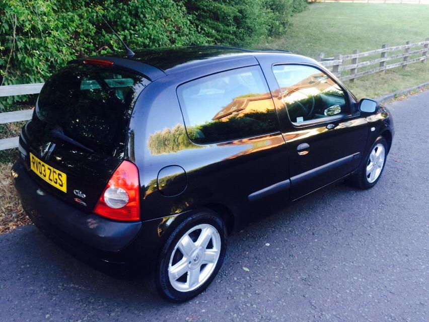 MSECartech's tweet image. 2003 (03) Renault Clio 1.2 Dynamique, 108,000 miles, just serviced and MOT'd. Black. New clutch. E/W, C/L. £1195ono.