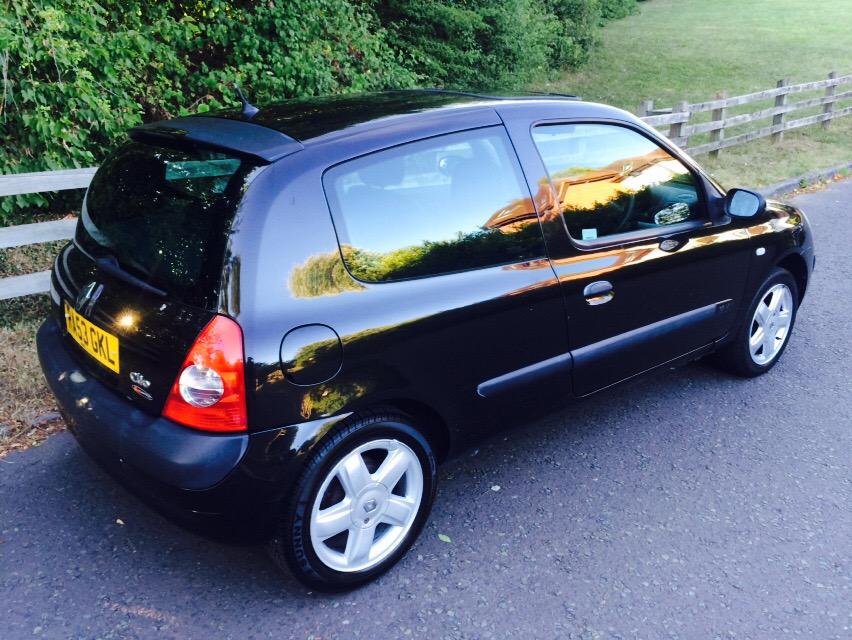 MSECartech's tweet image. 2003 (53) Renault Clio 1.2 Dynamique, 89,000 miles, just serviced and MOT'd. Black. Alloys. E/W, C/L, CD. £1295ono.