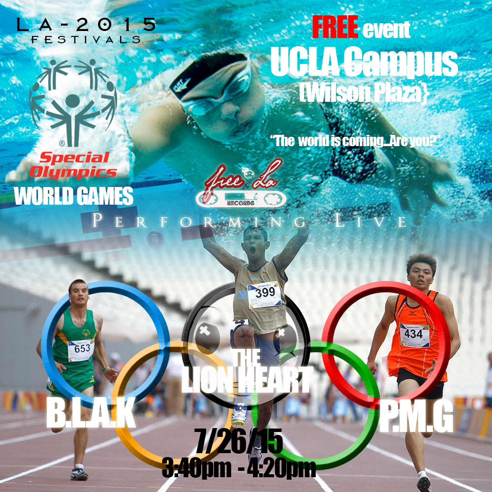 cbfreela's tweet image. A BIG thank you to @LA2015 @SpecialOlympics 4 hosting #CBFreeLA #live on 7/26 @UCLA 4 the #WorldFestival #ReachUpLA
