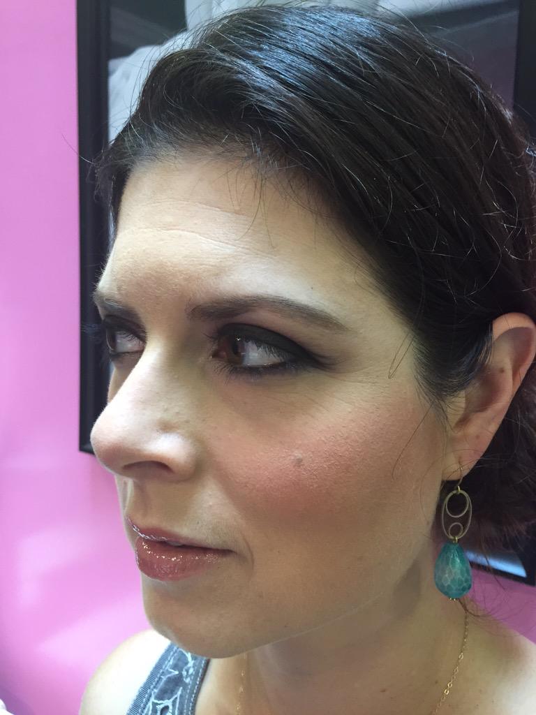 WeddingSurvival's tweet photo. Wedding makeup trial at @Pasadenablo today w my bridesmaid/sister-in-law-to-be and soon-to-be-mother-in-law. http://t.co/xImEcoz7ET