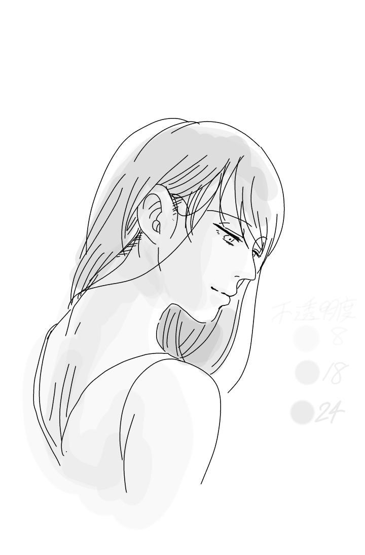 #メイキング ②
ベタ→ぼかし→完成 