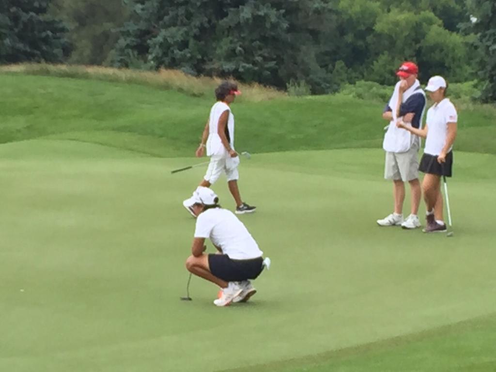 coparaguay's tweet photo. Una imagen del juego de hoy de @JulietaGranada que se alzó con la medalla de bronce en #Golf, para nuestro país. http://t.co/C2Z28khPhE