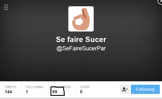 Se faire Sucer (@SeFaireSucerPar) | Twitter