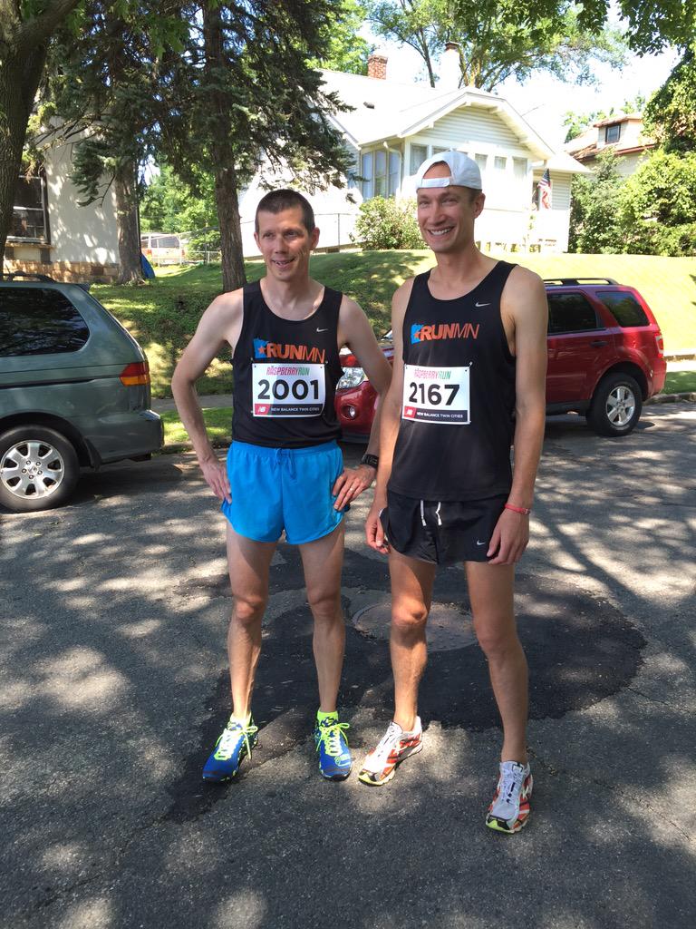 greggor722's tweet image. @_RunMN_ Represented at the Hopkins Raspberry 1 Mile!
