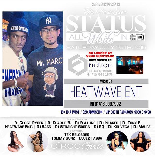 #UpNext - Status ( All White ) inside Fiction Night Club
