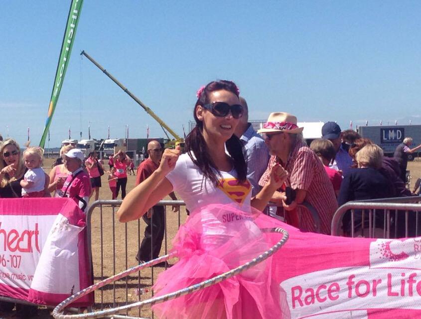 HoopShaker's tweet photo. Great day hooping the #raceforlife  in #Southsea. Try a class out with http://t.co/PZmseXPN5f if I can do it you can! http://t.co/SIY5V90FiJ