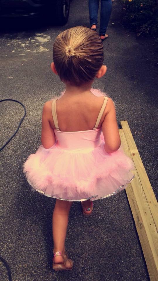 So in love with this little lady #daughter #pink #ballet #dance #bun #blonde #mybaby