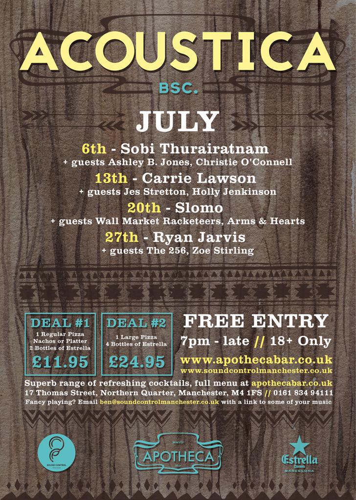 weareslomo's tweet photo. In 24hrs I'll be deep inside @apothecabar for @acoustica_mcr. It's free. Let's get to know each other. http://t.co/WHG3nKtRq9