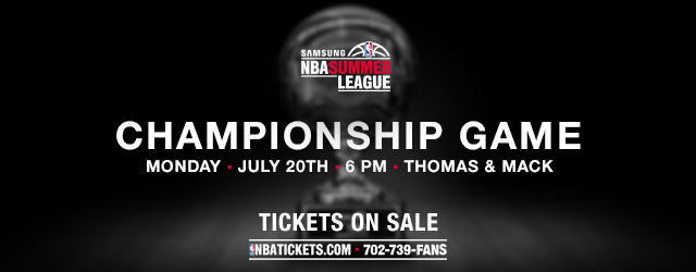NBASummerLeague's tweet photo. RT if you can't wait for the Championship Game TOMORROW at 6pm PST. Tickets are only $20: http://t.co/nSaIakq5i1 http://t.co/InSeUcDzZ1