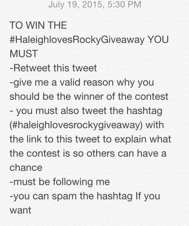 Musicberry_747's tweet photo. So @GreenDayRocky is doing an AWESOME MERCH GIVEAWAY!!Click this link to retweet  http://t.co/ie4I45tPi2 #haleighlovesrockygiveaway