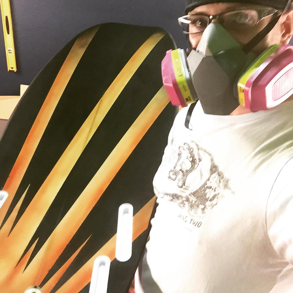 LindleySurf's tweet image. Routing the Ox board #lindleysurf #futuresfins
