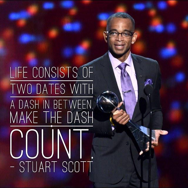 Happy 50th birthday, Stuart Scott. You continue to inspire us. We miss you.  