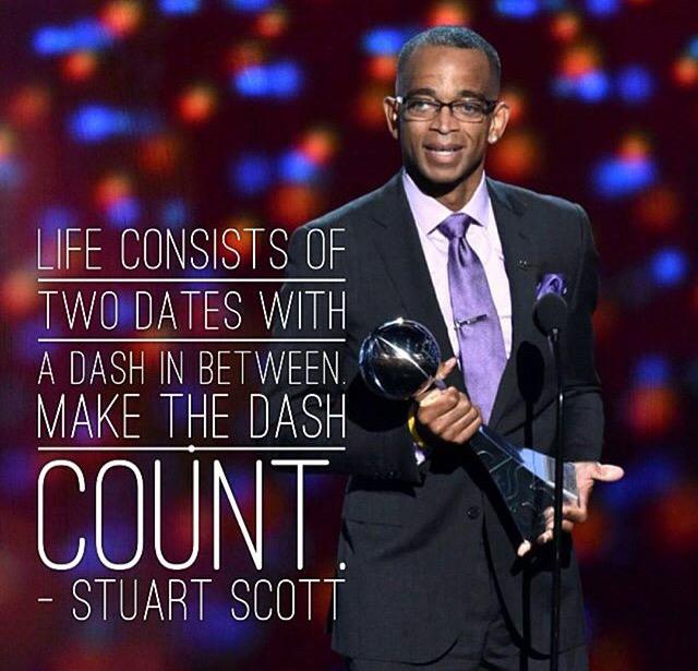 Happy birthday Stuart Scott     