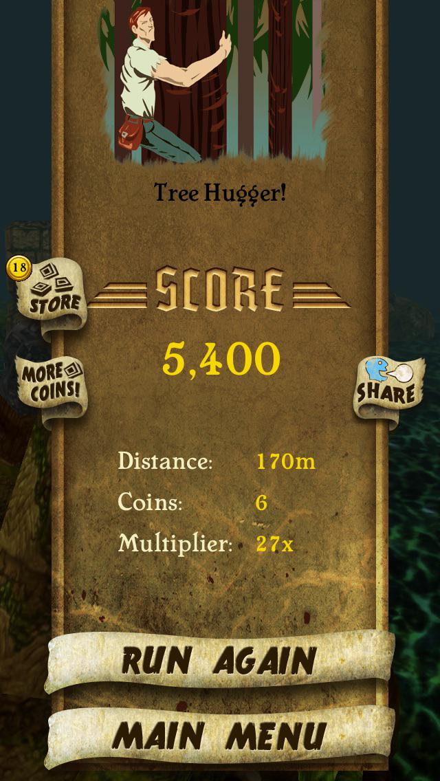 I got 5,400 points while escaping from demon monkeys. Beat that! bit.ly/TempleRunGame #TempleRunhhhu