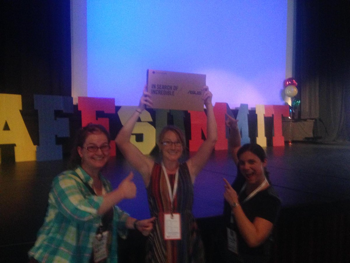 RebeccamHunter's tweet photo. GAFE Summit Victory! #gafesummit #pgteacher @bainter33 @KristinaNadine1 http://t.co/GyuVdx1P16